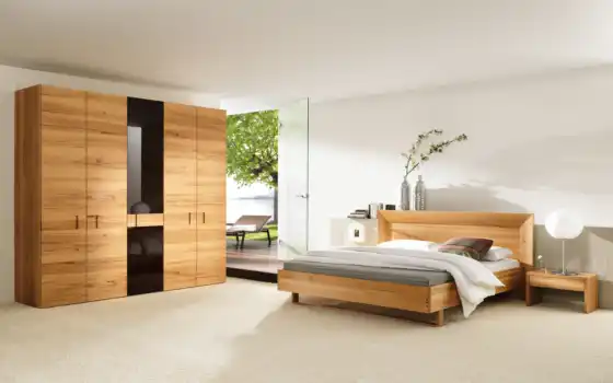 мебель, wooden, wood, спальня, современный, simple, 