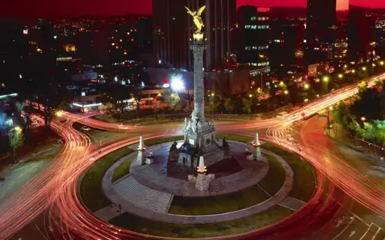 city, mexico, lights, night, wallpapere, independencia, del, angel, para, берлин, concert, 