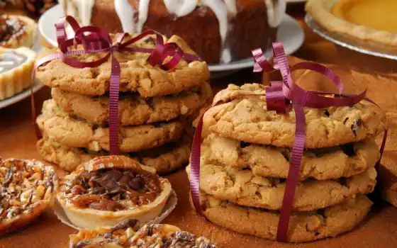 печенье, печенье, камин, печенье, шоколад, турбирское, растровый, крекеры,