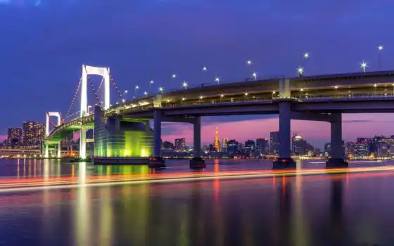 japanese, tokio, столица, мегаполис, мост, разрешения, высокого, япония, мосты, tokyo, 