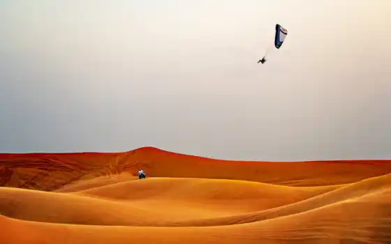пустыня, extreme, paraglide, спорт