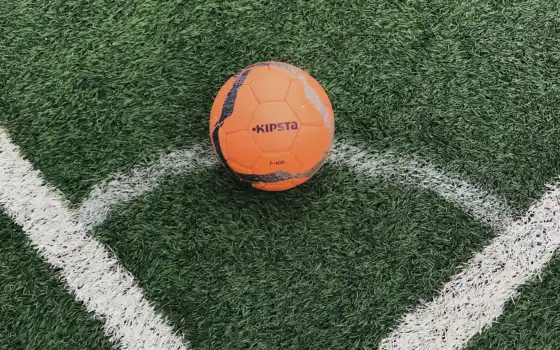 футбол, мяч, газон, телефон