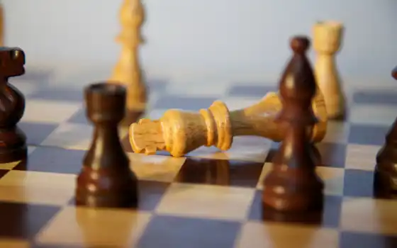 chess, фигуры, game, king, когда, pawn, заканчивается, падают, одну, 