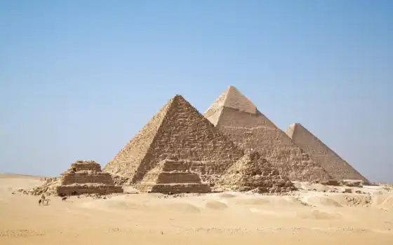 пирамида, египетский, старинный