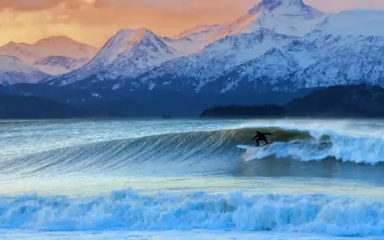 сёрфинг, природа, тема