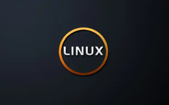 linux, logo, circle, orange, wallpaper