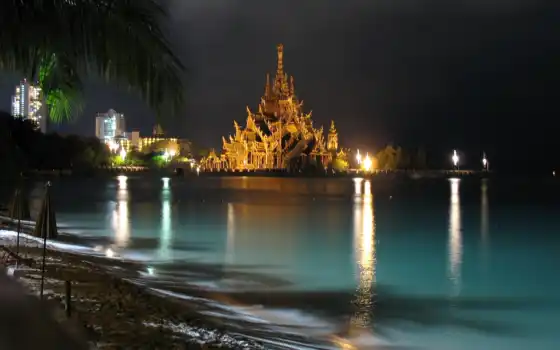 таиланд, thai, ночь, храм, патайя, ночью, самуи, тайланде, clearly, остров, 