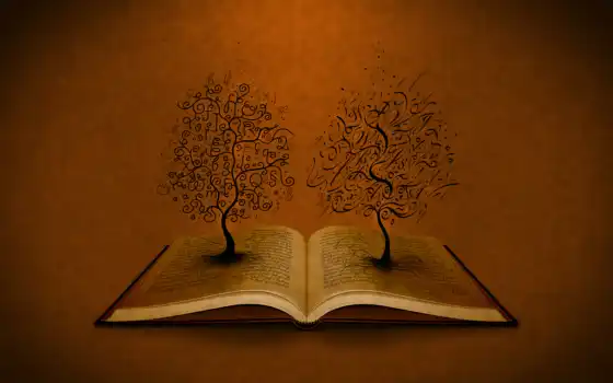 книги, деревья, корень, корень, бисера,