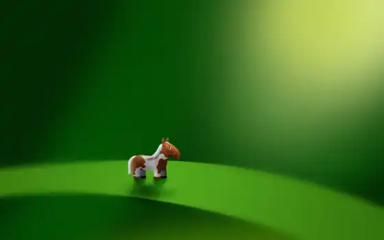 пони, зелёный, лист, лошадь, micro, toy, 