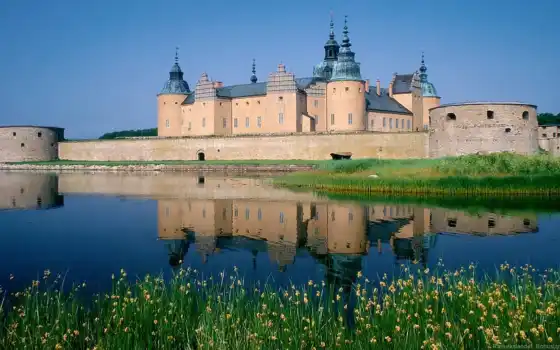 sweden, castle, kalmar, миро
