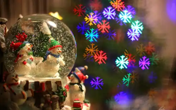 праздник, new, снеговик, winter, toy, новый год, мяч, christmas, снежинка