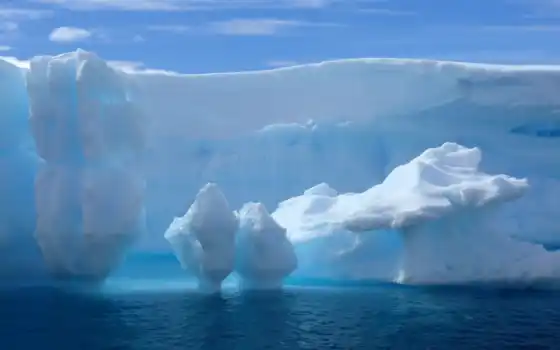 айсберги, айсберги, ледники, лежащие, горные, тяжелые, холодные, холодные,