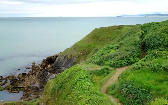 ирландия, море, пейзаж, естественно, кукла, іо, чайный каб, пляж