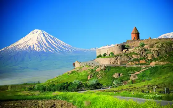 армения, ереван, страна, дружелюбный, турист, рог, лузарат