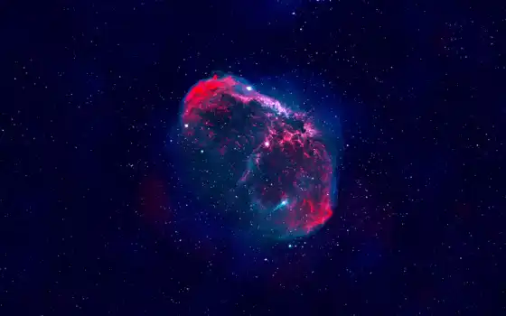nebula, полумесяц, ultra, resolutions, космос, stars, 