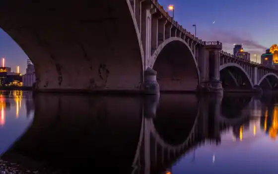 мост, отражение