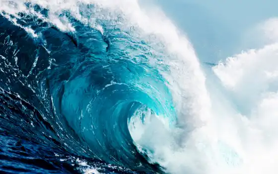 волны, волны, цунами, вода, океан,