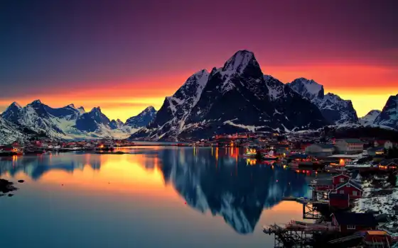 норвежское, первобытное, первобытное, страна, эти, видеть, еще фьорд