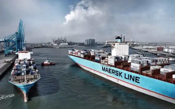 maersk, line, container, судно, 