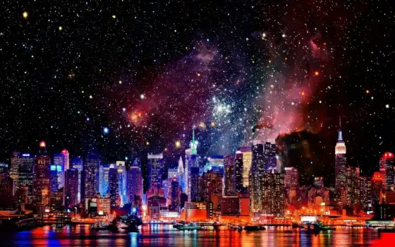 york, new, город, galaxy, cities, космос, galaxies, нью, 
