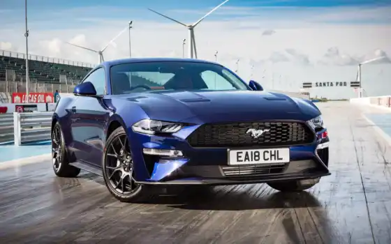 mustang, ford, car, blue, update, ecoboost, use, new, speed, auto