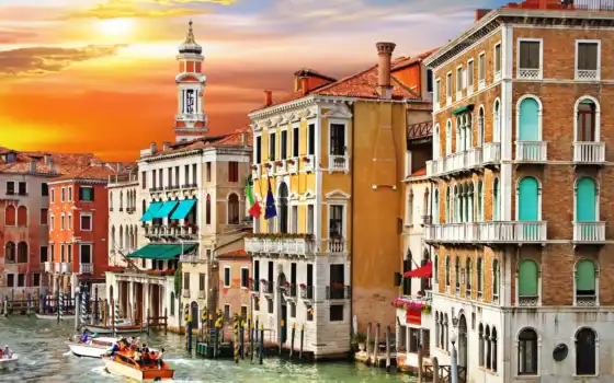 venezia, города, italian, широкоформатные, canal, заставки, italy, venice, канал, grande, красивые, 