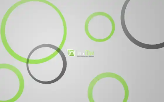 linux, mint, logo, green, grey