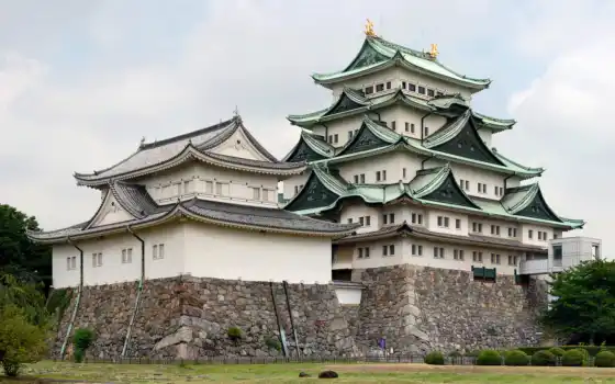 замок, япония, нагоя, castle, îòµäàïæåêç¾ü, японии, токио, картинка, 