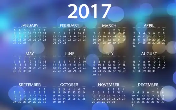 новый, год, счастливый, календарь, 2017, календари,