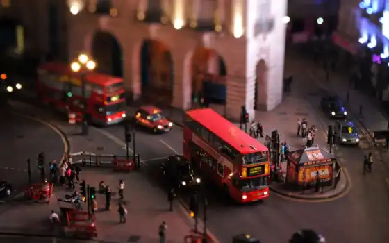 город, london, shift, tilt, bus, human, toy, транспорт, clique, машина