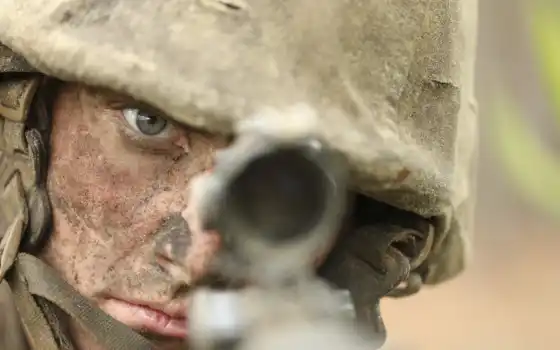 военный, солдат, сниматься, free, шлем, оружие, прицел, армия, movie, war, shl