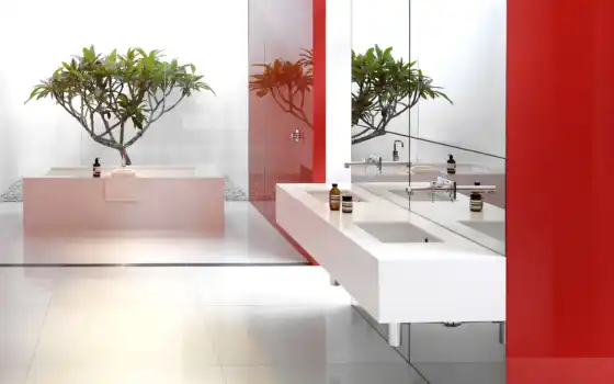 ванная, интерьер, design, red, glamorous, ideas, white, 