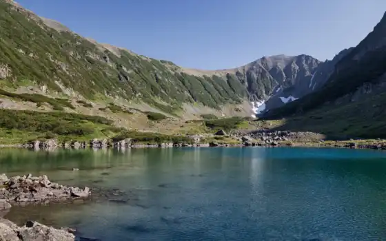 камчатка, озеро, природа, россия, гора