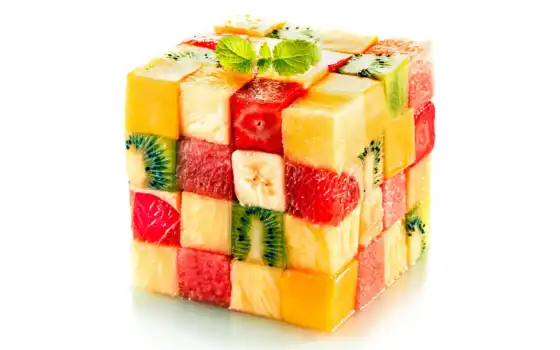 кубик, фрукты, фруктов, 
