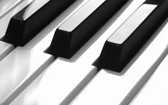 пианино, музыка, черные, белые,