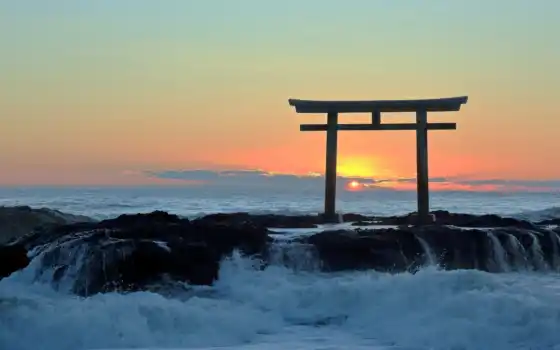 torii, ворота, японки, замши