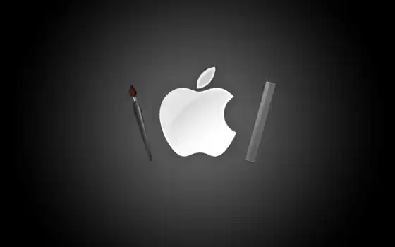 яблоко, любовь, iphone, mac, настольный, щетка, палка
