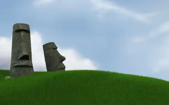 moai, pâques, ecran, ласка, gratis, toneladas, calidad, торжества, pantalla, descargar