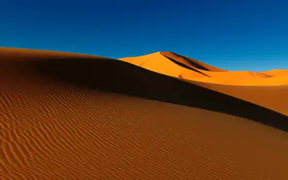пустыня, широкий, пейзаж, черный, двойной, дюн, песок, сцена, лето, горячая