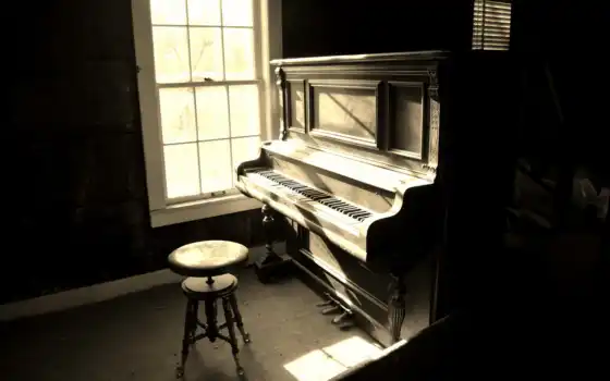 piano, музыка, комната, 