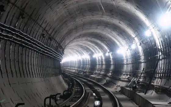 metro, туннель, большой, есть, станции, 