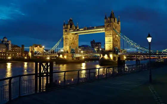 мост, london, башня, тауэрский, thames, англия, великобритания