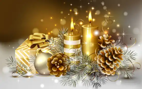 ornaments, christmas, background, новым, годом, свечи, candles, красота, dreamies, christimas, тонкий, мяч, красивые, desktop, подарки, прохладный, коробка, 