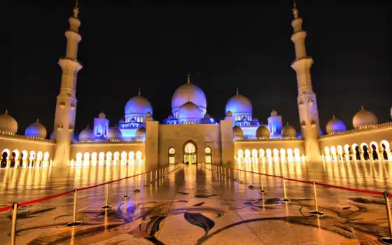 mosque, zayed, grand, sheikh, abu, dab