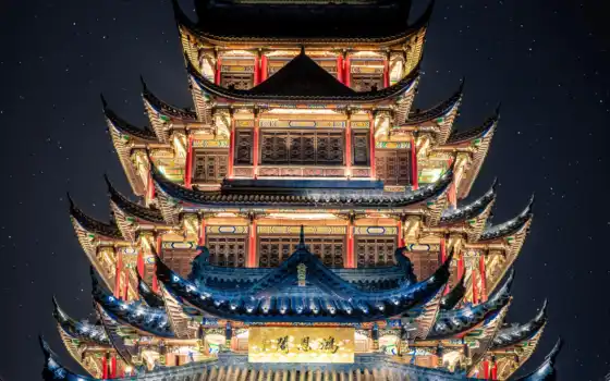 пагода, комплекс, мобильная, архитектурная, строительная, специализированная, восточная, строительная