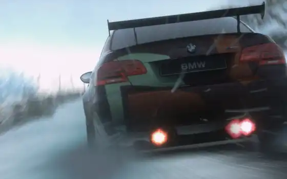 , , автомобиль, вождение, снег, гора, размытый, деревья