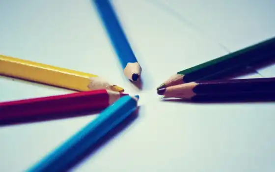 карандаши, цветные, colorful, множество, янв, разноцветные, точеные, ежик, 