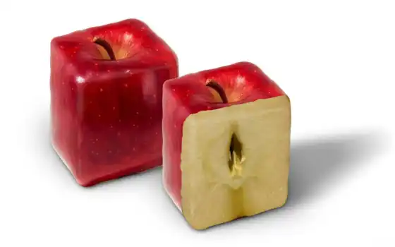 яблоко, красное, абстрактное, frui, подсобное, прямоугольное,