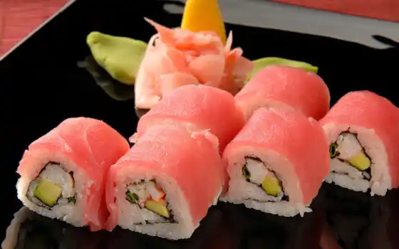 роллы, суши, рыба