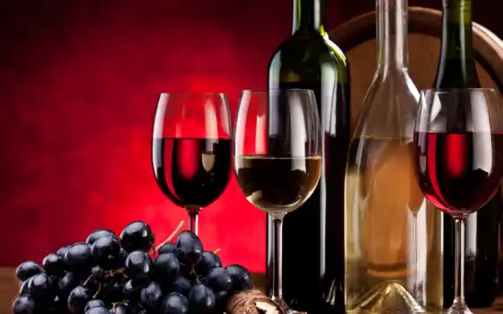 вино, красное, белое, использование, бокалы, виноград, вред, 
